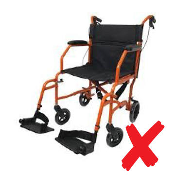 lightweight pushchair not approved for wheelchair transport