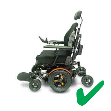 power wheelchair approved for wheelchair transport