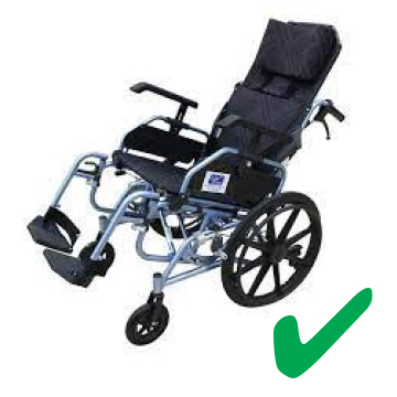 recline wheelchair approved for wheelchair transport